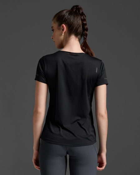 2XU - Light Speed Tech Tee Funktionsshirt Damen - black/black reflective - 2X-WR7152A-BLK/BRF-XS - Sportbrands24