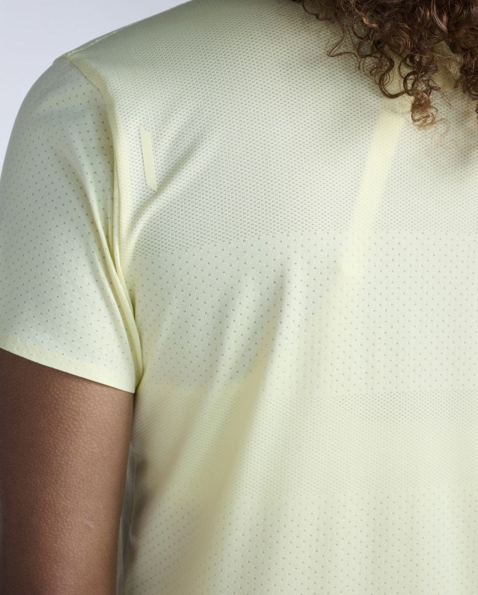 2XU - Light Speed Tech Tee Laufshirt Damen - lemon ice/lemon reflective - 2X-WR7152A-LMI/LMR-XXS - Sportbrands24