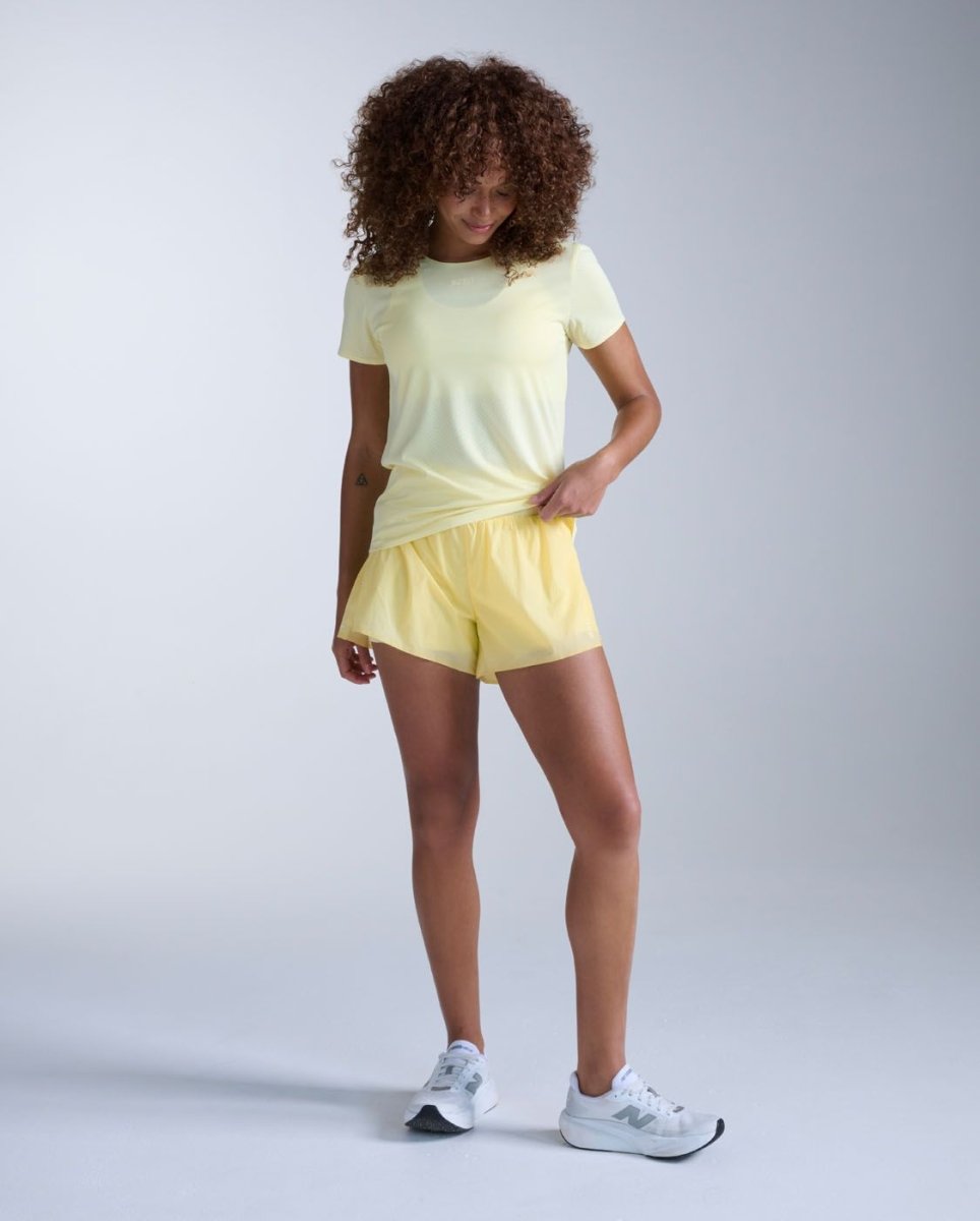 2XU - Light Speed Tech Tee Laufshirt Damen - lemon ice/lemon reflective - 2X-WR7152A-LMI/LMR-XXS - Sportbrands24