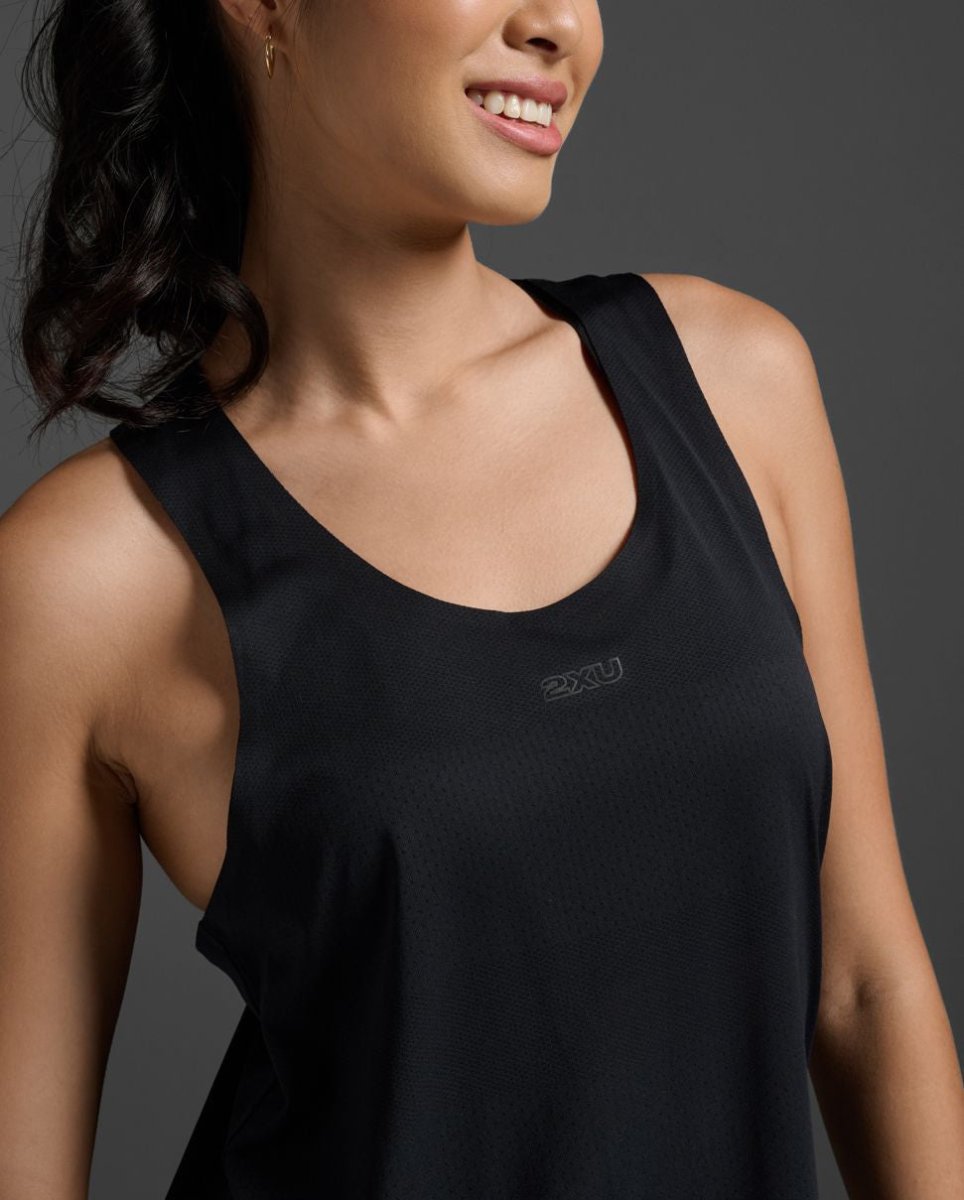 2XU - Light Speed Tech Singlet Shirts Damen - black/black reflective - 2X-WR7153A-BLK/BRF-XXS - Sportbrands24