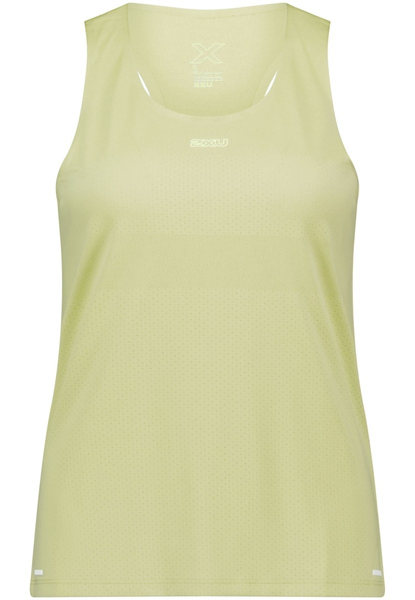 2XU - Light Speed Tech Singlet Laufshirt Damen - lemon ice/lemon reflective - 2X-WR7153A-LMI/LMR-XXS - Sportbrands24