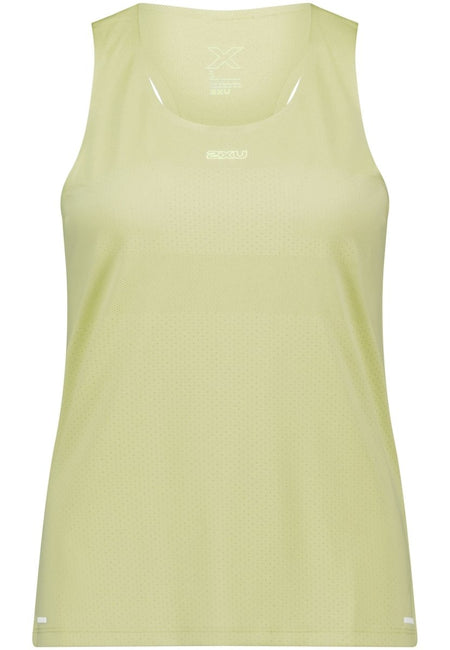 2XU - Light Speed Tech Singlet Laufshirt Damen - lemon ice/lemon reflective - 2X-WR7153A-LMI/LMR-XXS - Sportbrands24