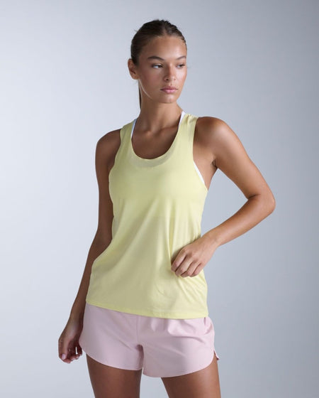2XU - Light Speed Tech Singlet Laufshirt Damen - lemon ice/lemon reflective - 2X-WR7153A-LMI/LMR-XXS - Sportbrands24