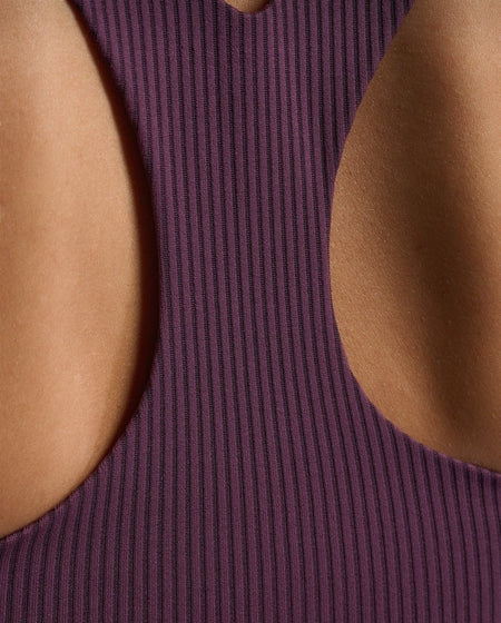 2XU - Robbed Longline Low Impact Bra Sport - BH Damen - port/hyper violet - 2X-WR7280A-POR/HVT-XXS - Sportbrands24