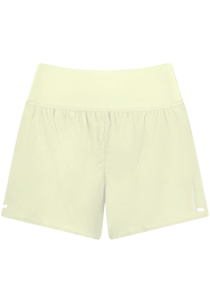 2XU - Aero Hi - Rise 2 - in - 1 3 Inch Shorts Laufshort Damen - lemon ice/lemon reflective - 2X-WR7352B-LMI/LMR-XXS - Sportbrands24