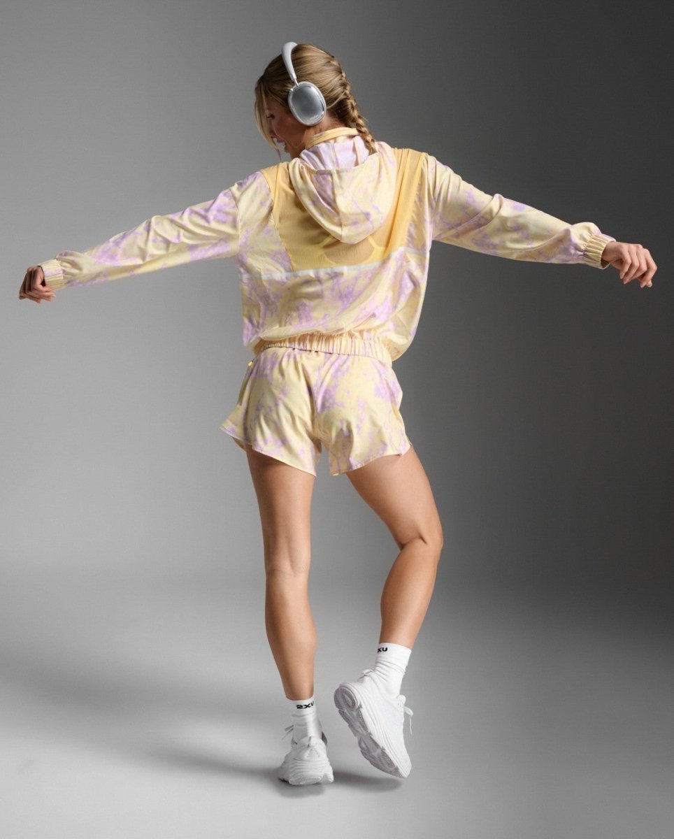 2XU - Aero Sheer Windbreaker Laufjacke Damen - pixel lemon/white reflective - 2X-WR7353A-PXL/WRF-XXS - Sportbrands24