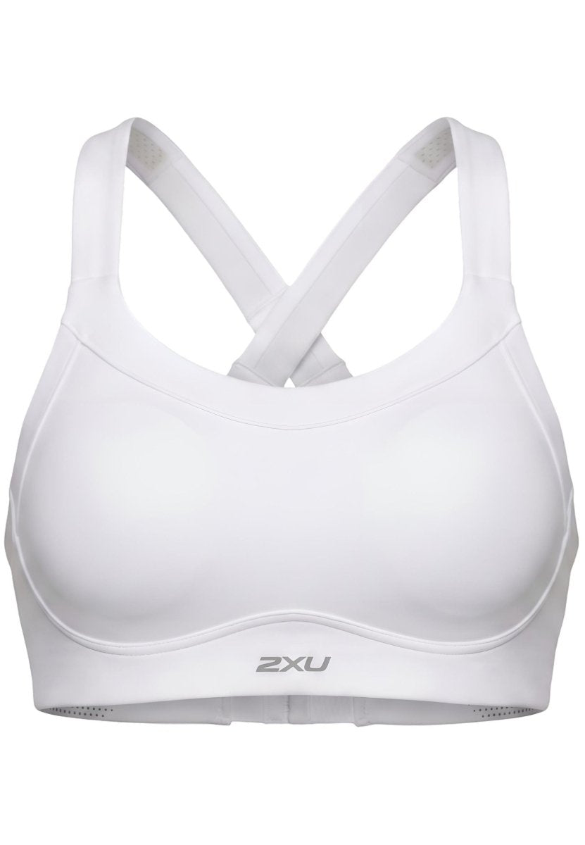 2XU - Light Speed High Impact Bra Sport-BH Damen - white/silver reflective - 2X-WR7410A-WHT/SRF-S - Sportbrands24