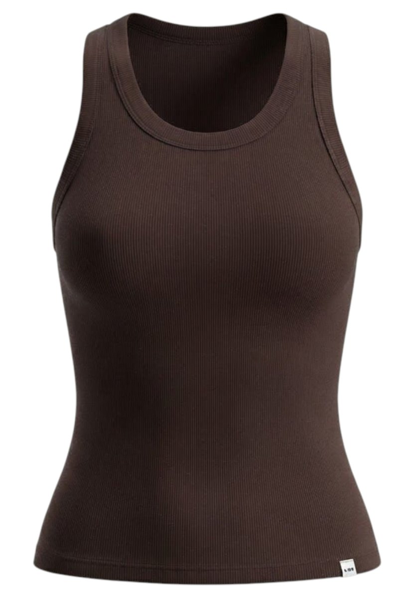 2XU - Fluid Modal Rib Tank Tanktop Damen - bark/white - 2X-WR7412A-BAR/WHT-XS - Sportbrands24
