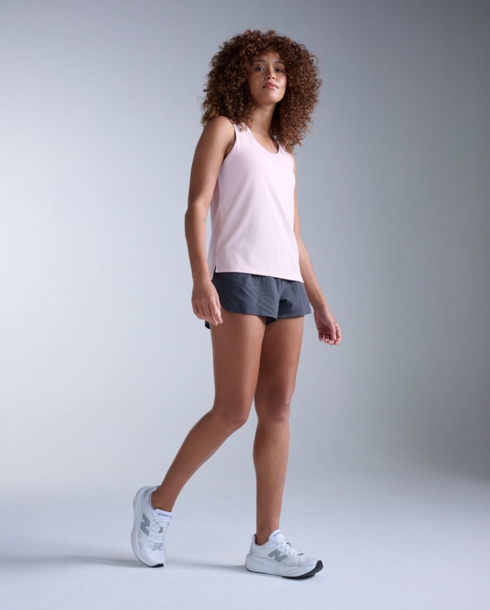 2XU - Aero Mesh Singlet Laufshirt Damen - pink frost/pinkfrostreflective - 2X-WR7418A-PIF/PRF-XXS - Sportbrands24