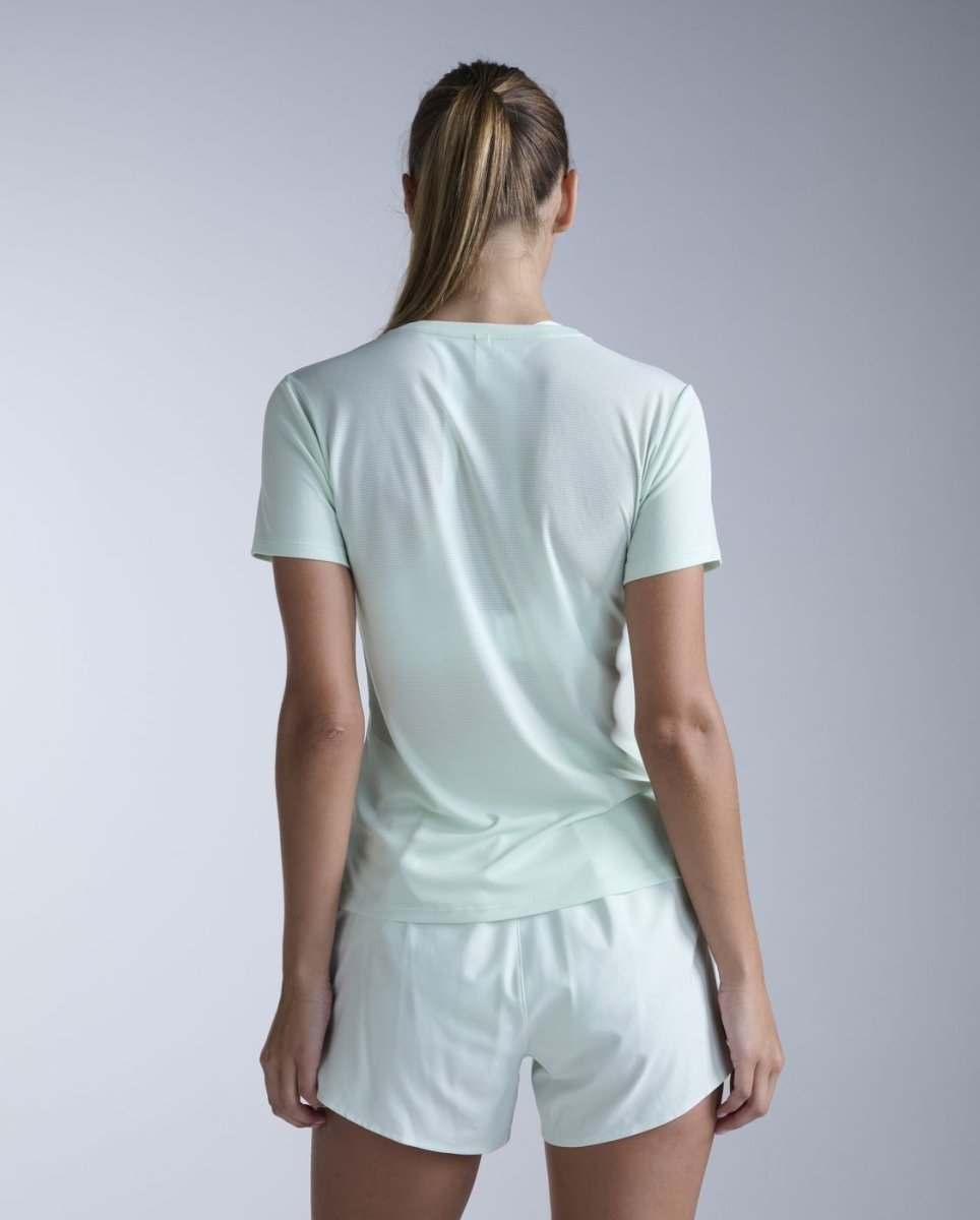 2XU - Aero Mesh Tee Laufshirt Damen - mint dust/mint reflective - 2X-WR7419A-MND/MDR-XXS - Sportbrands24