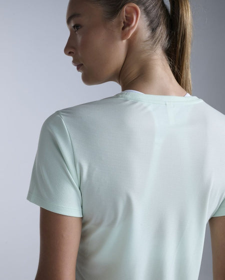 2XU - Aero Mesh Tee Laufshirt Damen - mint dust/mint reflective - 2X-WR7419A-MND/MDR-XXS - Sportbrands24