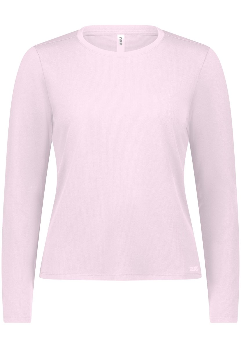 2XU - Ignition Aero Mesh Long Sleeve Laufshirt Damen - pink frost/pinkfrostreflective - 2X-WR7420A-PIF/PRF-XXS - Sportbrands24
