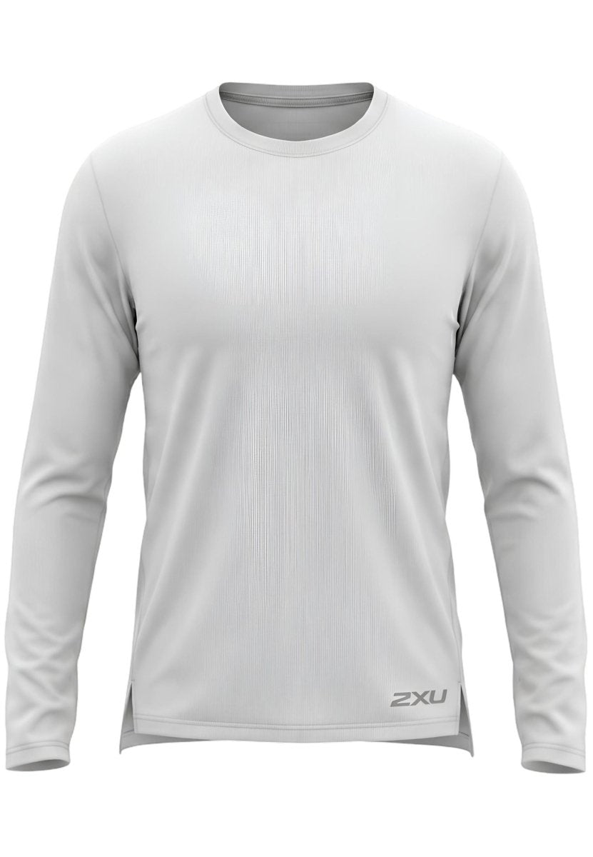 2XU - Ignition Aero Mesh Long Sleeve Laufshirt Damen - white/silver reflective - 2X-WR7420A-WHT/SRF-XS - Sportbrands24