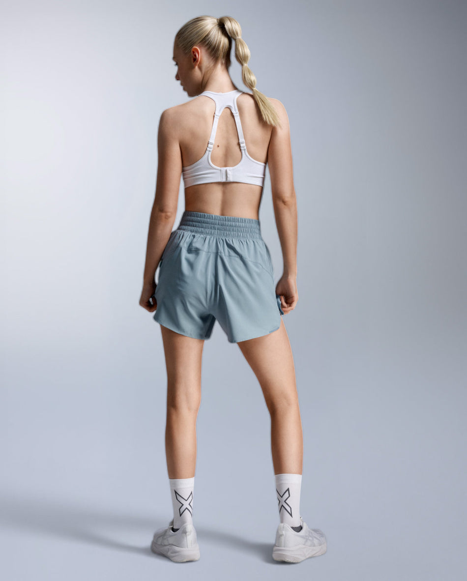 Aero Hi-Rise 4 Inch Shorts Running pants Women - blue shade/blue shade reflect