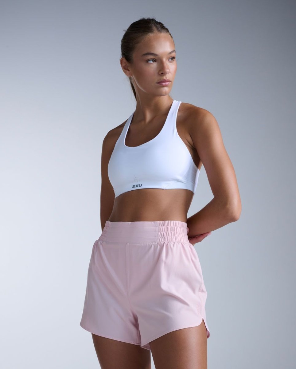 2XU - Aero Hi - Rise 4 Inch Shorts Laufhose Damen - pink frost/pink reflective - 2X-WR7458B-PIF/PRF-XXS - Sportbrands24