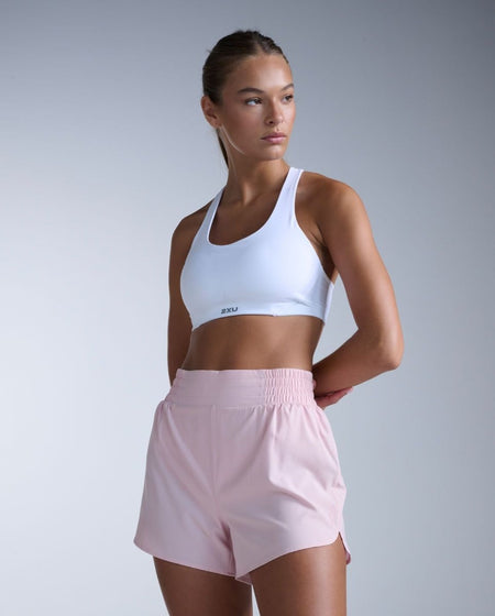 2XU - Aero Hi - Rise 4 Inch Shorts Laufhose Damen - pink frost/pink reflective - 2X-WR7458B-PIF/PRF-XXS - Sportbrands24