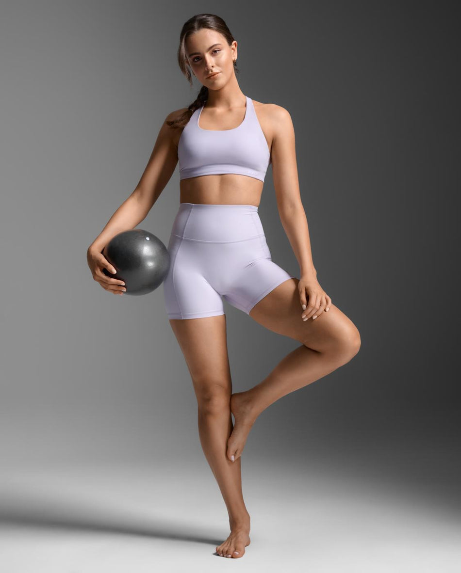 Fluid Hi-Rise 5 Inch Shorts Fitnessshorts Damen - virtual violet/virtual violet