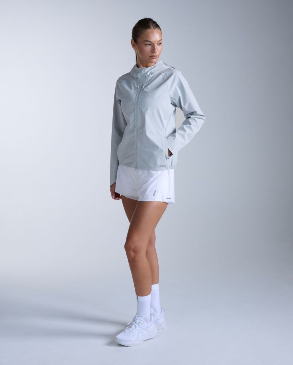 2XU - Ignition Shield Jacket Windjacke Damen - harbor mist/silver reflective - 2X-WR7546A-HBM/SRF-XXS - Sportbrands24