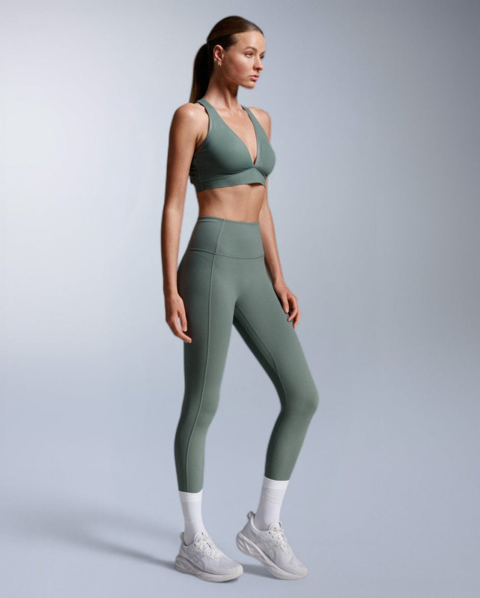 2XU - Fluid Hi-Rise Tights Fitnesstights Damen - oliver leaf/olive leaf - 2X-WR7551B-OLL/OLL-XXS - Sportbrands24