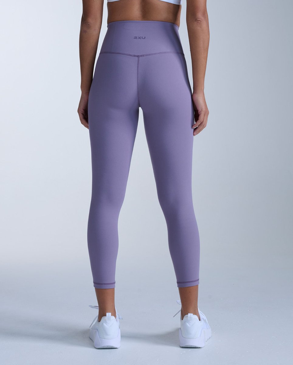 2XU - Form Fluid Hi - Rise 7/8 Fitnesstights Damen - dusted grape/dusted grape - 2X-WR7552B-DGR/DGR-XXS - Sportbrands24