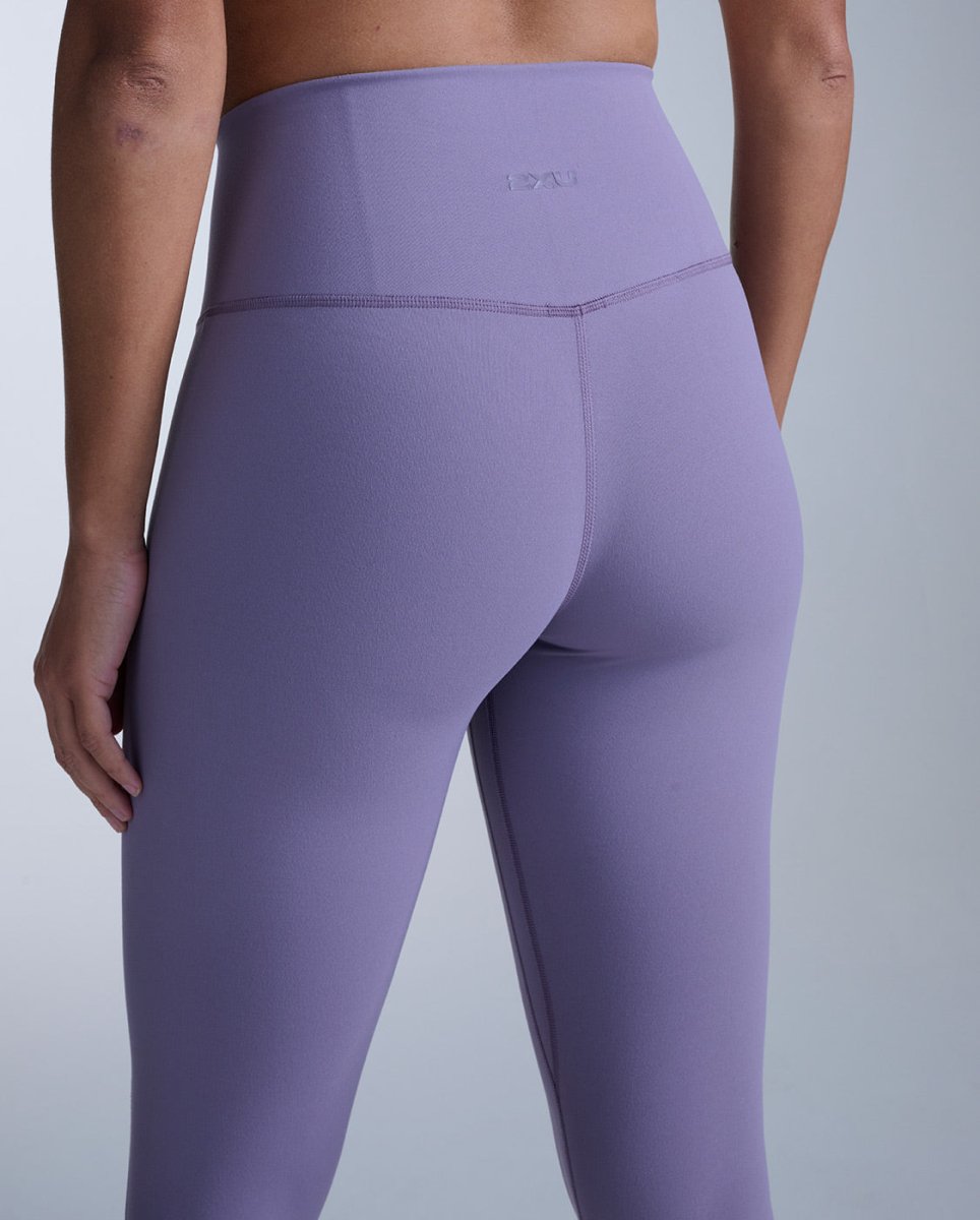 2XU - Form Fluid Hi - Rise 7/8 Fitnesstights Damen - dusted grape/dusted grape - 2X-WR7552B-DGR/DGR-XXS - Sportbrands24