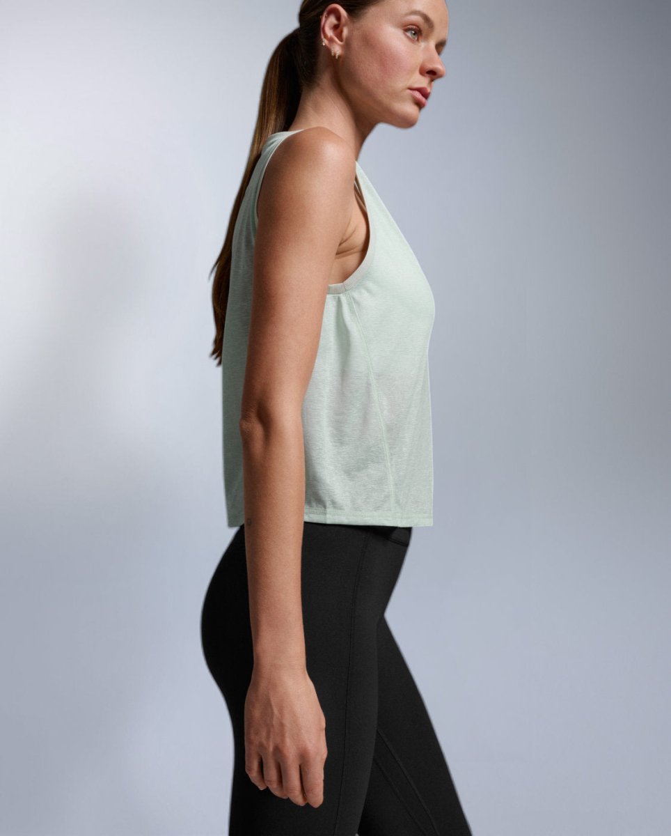 2XU - ReLight Crop Tank Tanktop Damen - seafoam/white - 2X-WR7568A-SFM/WHT-XXS - Sportbrands24