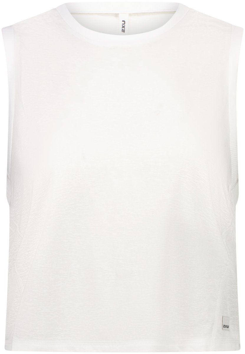 2XU - ReLight Crop Tank Tanktop Damen - white/white - 2X-WR7568A-WHT/WHT-XXS - Sportbrands24
