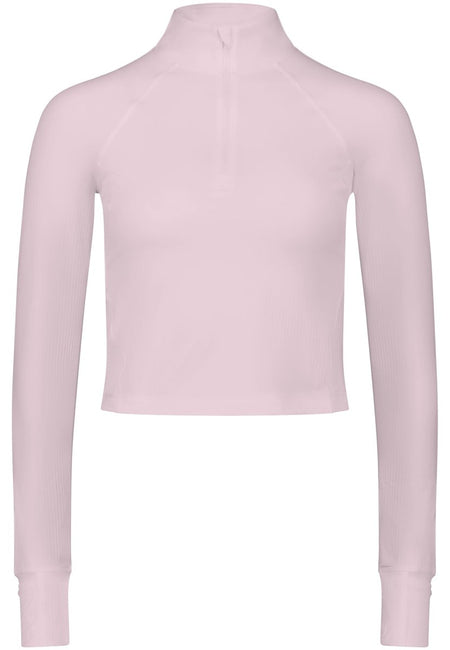 2XU - Womens Aero Waffle 1/2 Zip Laufshirt Damen - pink frost/pink reflective - 2X-WR7575A-PIF/PRF-XXS - Sportbrands24