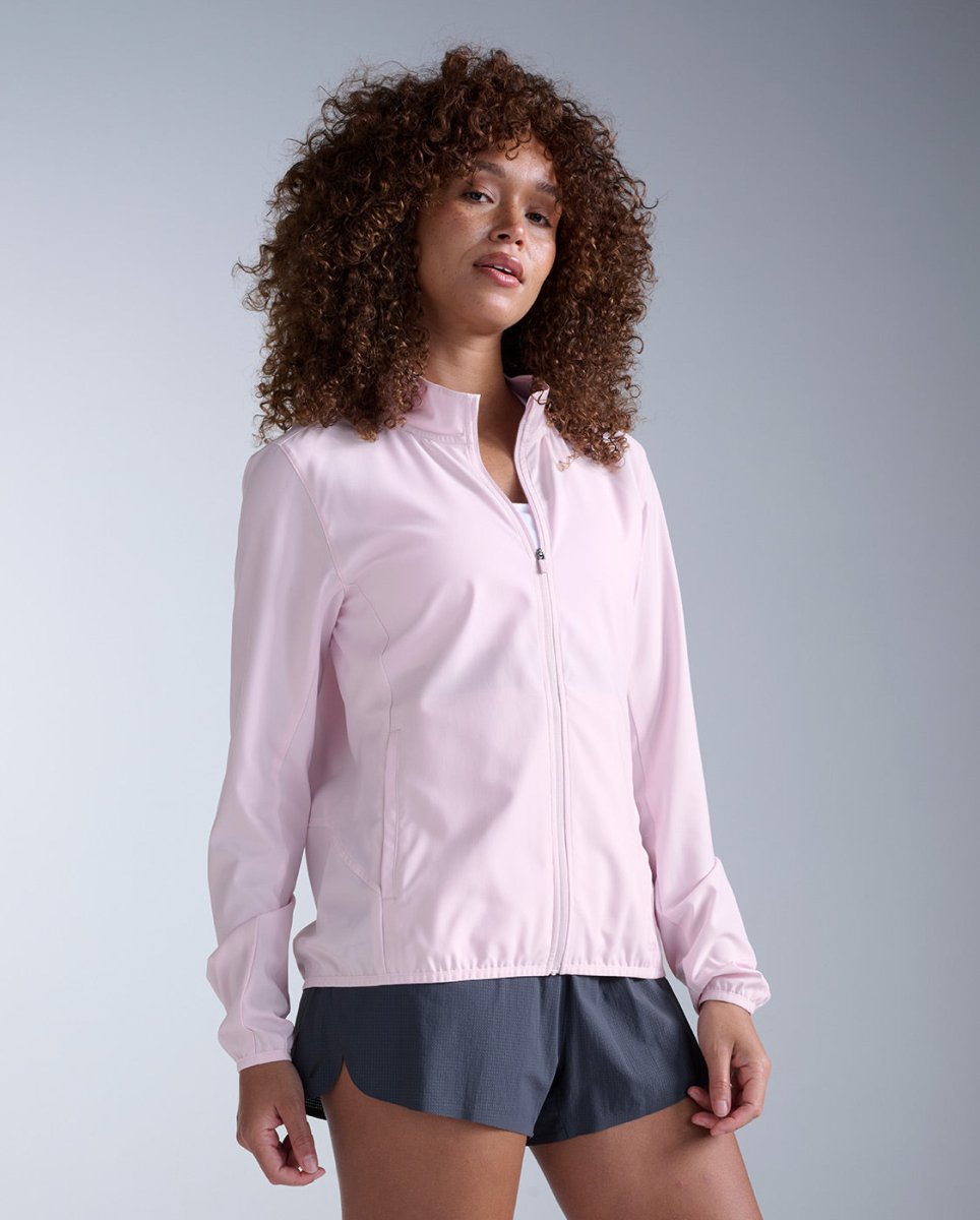 2XU - Aero Jacket Windjacke Damen - pink frost/pink reflective - 2X-WR7576A-PIF/PRF-XXS - Sportbrands24
