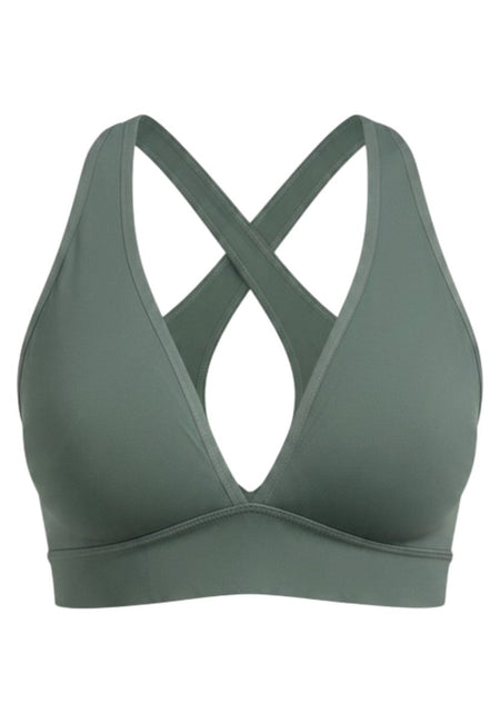 2XU - Feather Flex BondedCrossBackBra Sport-BH Damen - olive leaf/olive leaf - 2X-WR7648A-OLL/OLL-XXS - Sportbrands24