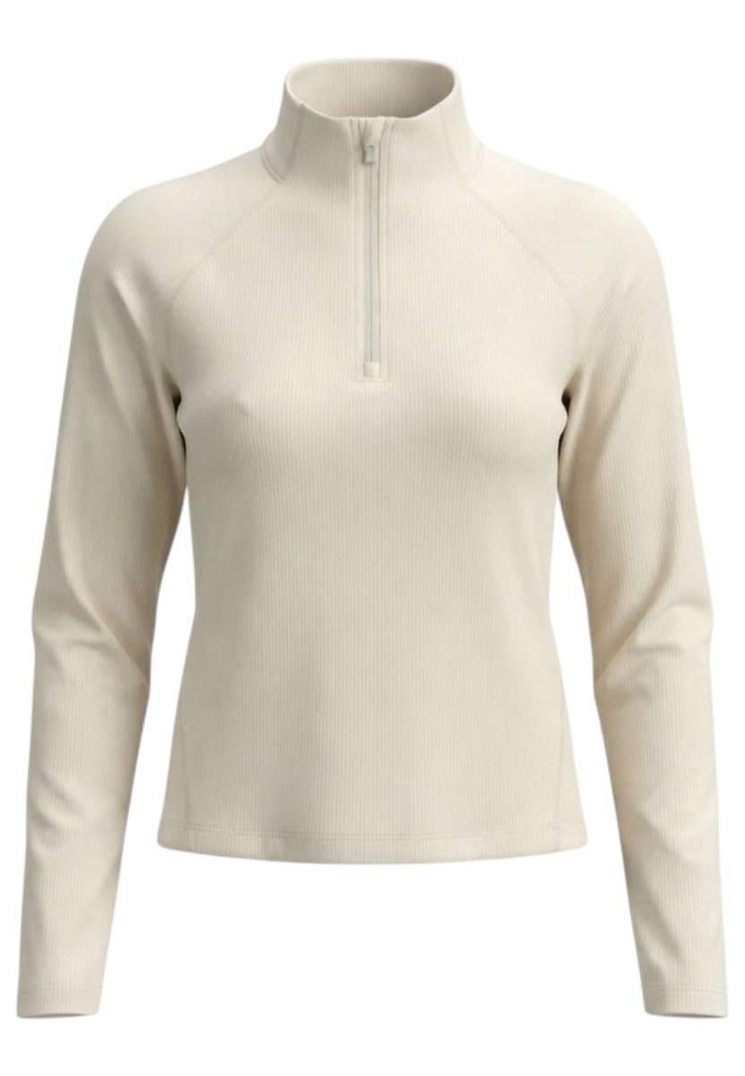 2XU - Aero Trail 1/2 Zip Laufshirt Damen - chalk/white reflective - 2X-WR7659A-CHK/WRF-L - Sportbrands24