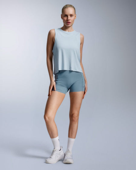 2XU - Aero Trail Tank Laufshirt Damen - bay/bay reflective - 2X-WR7662A-BAY/BYR-XXS - Sportbrands24