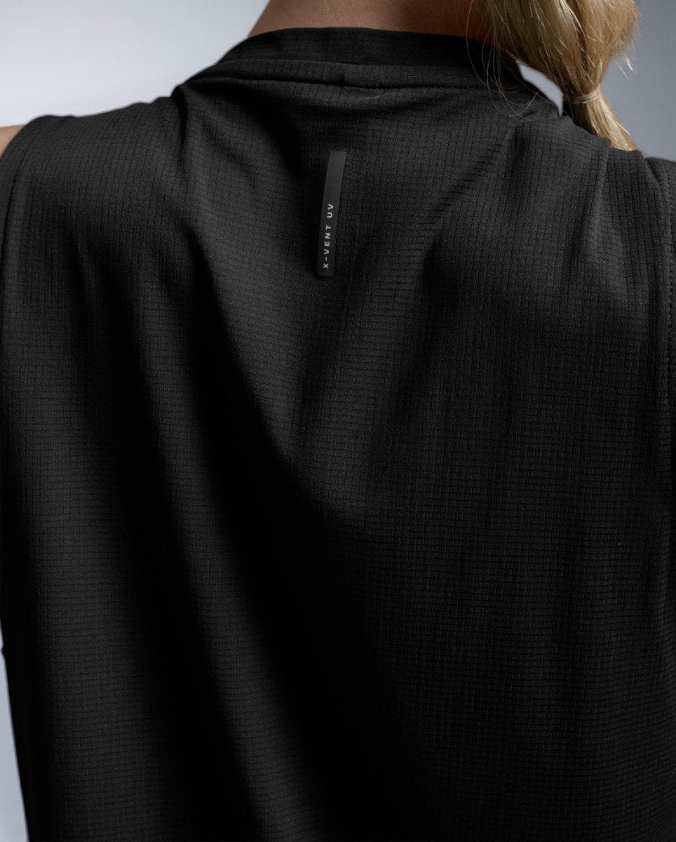 2XU - Aero Trail Tank Laufshirt Damen - black/black reflective - 2X-WR7662A-BLK/BRF-XXS - Sportbrands24