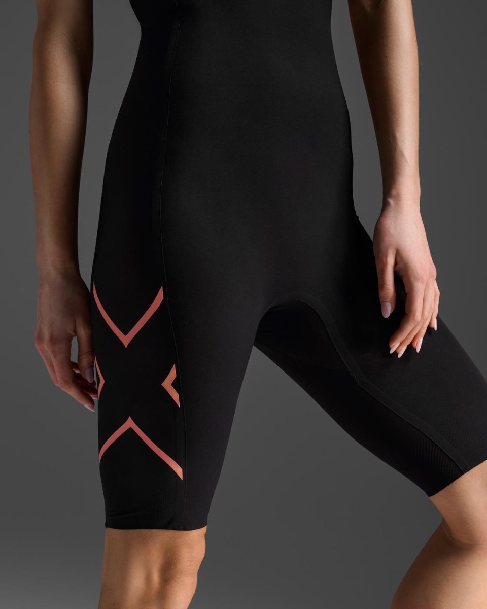 2XU - Propel Swimskin Triathlonanzug Damen - black/hyper coral - 2X-WT6659D-BLK/HYC-XXS - Sportbrands24