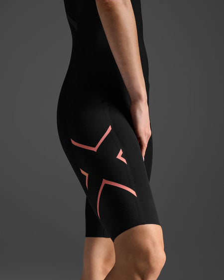 2XU - Propel Swimskin Triathlonanzug Damen - black/hyper coral - 2X-WT6659D-BLK/HYC-XXS - Sportbrands24