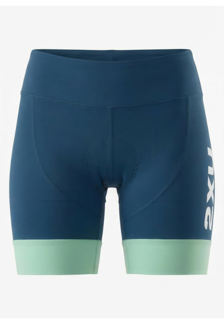2XU - Aero Hex 7 Inch Tri Short Triathlonshorts Damen - jelly mint/majol - 2X-WT7403B-JLM/MAJ-XXS - Sportbrands24
