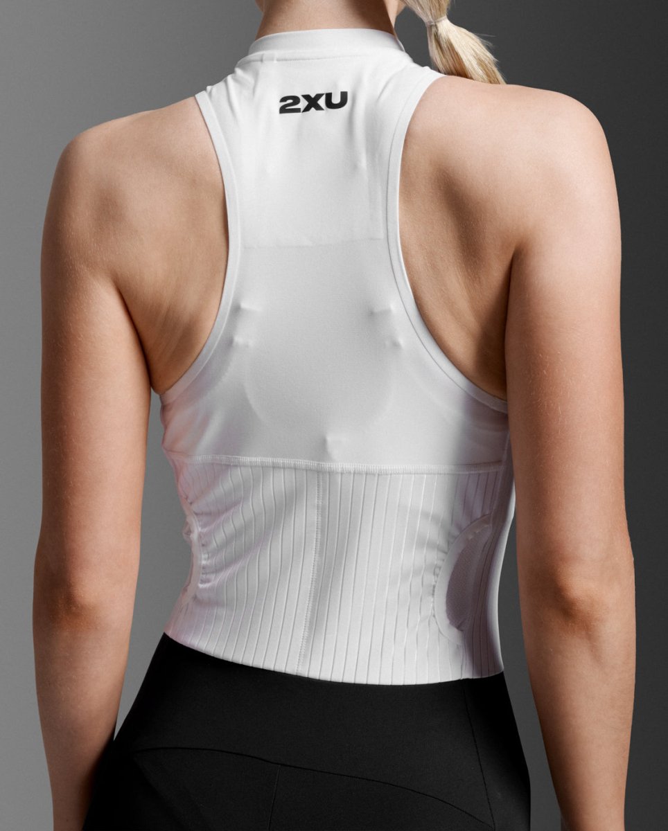2XU - Light Speed React Trisuit Triathlonanzug Damen - black/white - 2X-WT7646D-BLK/WHT-XXS - Sportbrands24