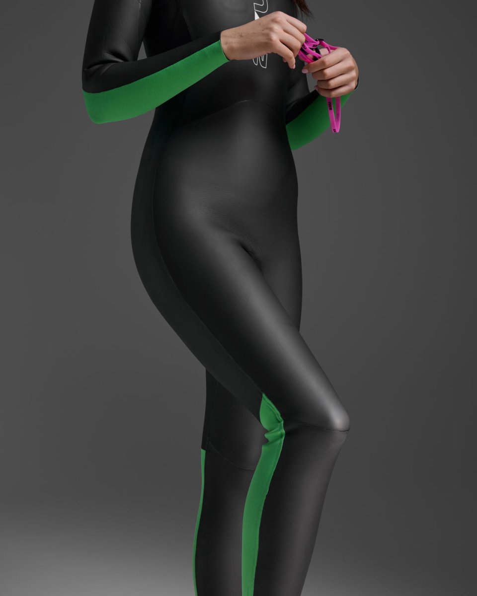 2XU - Propel Open Water Wetsuit Neoprenanzug Damen - black/bright green - 2X-WW7145C-BLK/BGN-S - Sportbrands24