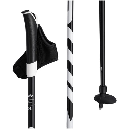 Swix - Q4 Pole (gummierter Griff), black Langlaufstock - black - SX-XCQ40-00-10000-1300 - Sportbrands24
